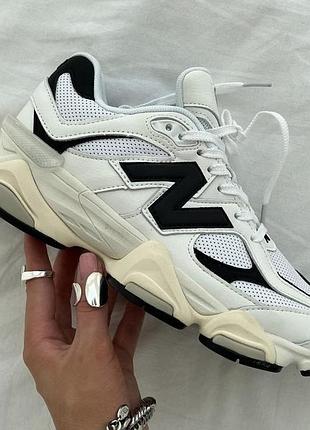 Кроссовки new balance 9060 white black 37