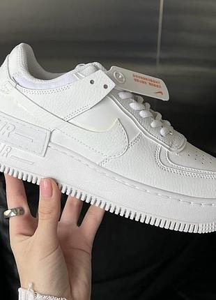 Белые кроссовки nike air force shadow 41