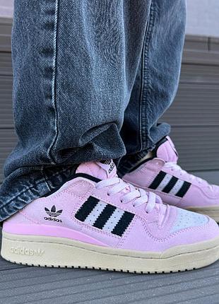 Кросівки adidas forum pink жіночі адідас форум рожеві для активного відпочинку зручні легкі