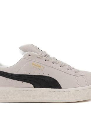 Кроссовки женские puma suede xl серые качественные кроссы из натуральной замши на лето весну пума суеде хл