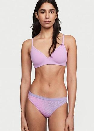 Жіночі трусики victoria's secret безшовні бікіні s фіолетові