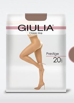 Классические прозрачные колготки giulia prestige 20 day, 3 fumo, 5xl
