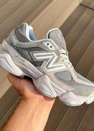 Кроссовки new balance 9060 серые для женщин удобные нью баланс 9060 для спорта и повседневной носки