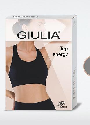 Бесшовный топ из мягкой микрофибры giulia top energy 02 (new) black, l/xl poppy seed, s/m