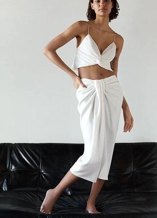 Біла спідниця zara
