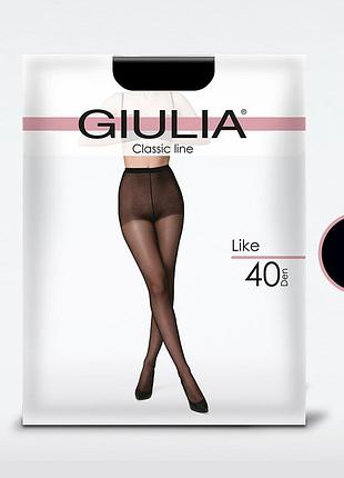 Классические колготки с шортиками like xxl (new) (конверт) 40 den daino, 6(xxl) nero, 6(xxl)