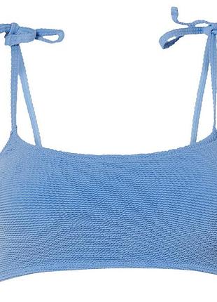 Верхняя часть купальника из жатой ткани для женщины esmara lycra® 447857 36(s) голубой