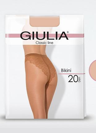 Классические полуматовые колготки giulia bikini 20 daino, 2(s) daino, 4(l)