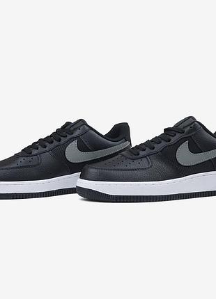 Nike air force 1 low se mini swoosh casual shoes black 40 41