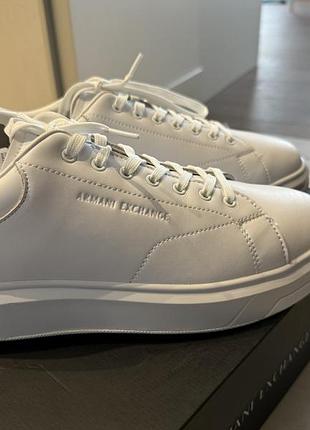 Кросівки armani exchange a|x білі оригінал нові шкіряні 43