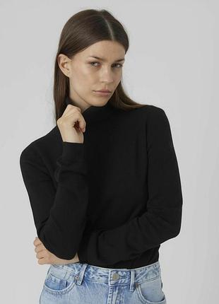 Гольф водолазка женский однотонный vero moda черный