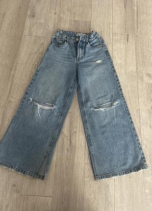 Джинси zara рвані 140 для дівчинки
