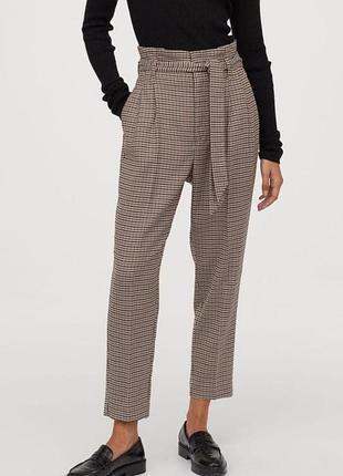 Стильные женские брюки гусиная лапка, h&amp;m, xs