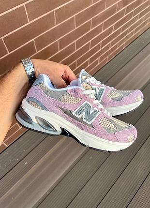 Кроссовки new balance 2010 для женщин спортивные удобные легкие розовые бежевые серые замшевые нью баланс
