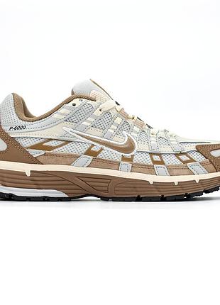 Nike p-6000 beige/white 38 42 37