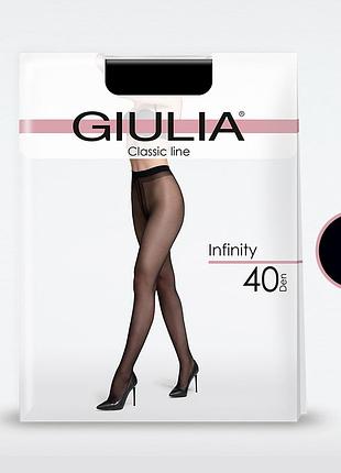Элегантные классические колготки giulia infinity 40 daino, 2(s) nero, 4(l)