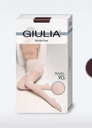 Фантазійні колготки giulia tracery 90 (2) vintage grape, 2