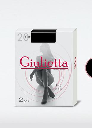 Носки полиамидные giulietta daily 20 socks (new) (уп) nero, 0