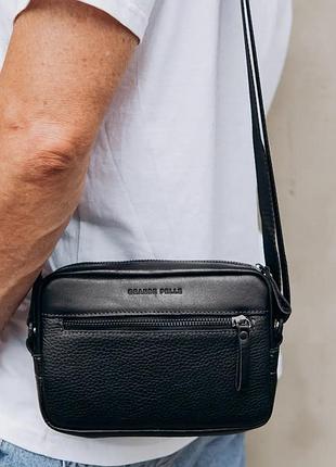 Сумка через плечо компактная вертикальная grande pelle 736710 urban classic