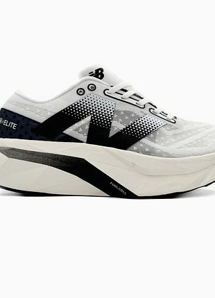 Кроссовки черно белые new balance sc elite v4 white/black 45
