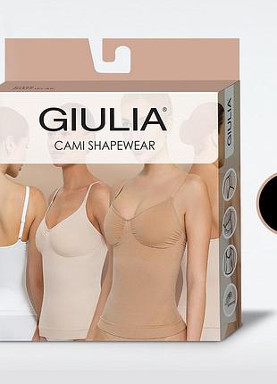 Безшовна коригуюча майка giulia cami shapewear black, s/m