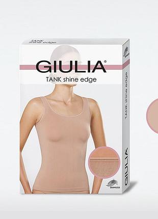 Классическая бесшовная майка из микрофибры tank shine edge bright nude, l/xl, 93% полиамид, 7% эластан