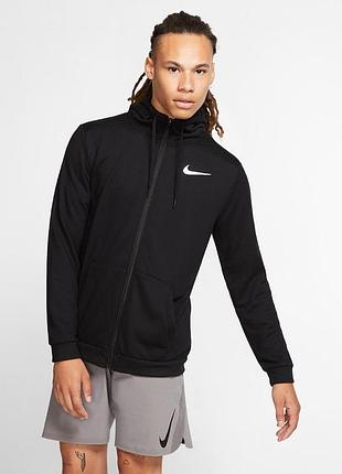 Бомбер чоловічий nike m dry hoodie fz fleece (cj4317-010) xl