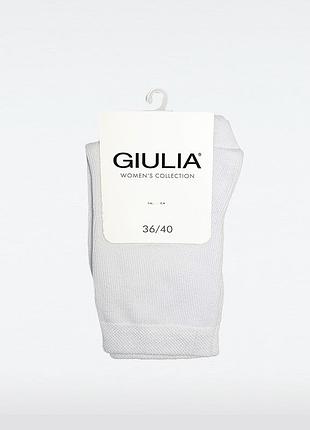 Женские высокие классические хлопковые носки giulia ws3 classic black, 36-40 white, 36-40