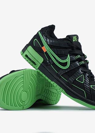 Кросівки чоловічі nike air rubber dunk off-white green strike 41 уцінка