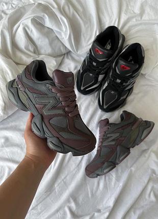Кроссовки new balance 9060 black violet 40
