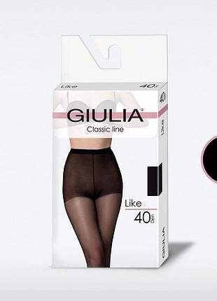 Классические колготки с шортиками giulia like 40 (smart box) cappuccino, 2 nero, 5xl