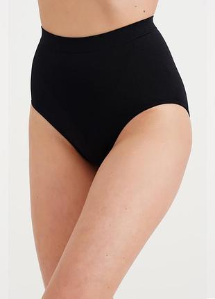 Бесшовные моделирующие трусики giulia slip modelling black, l/xl