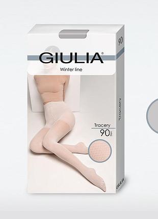 Фантазійні колготки giulia tracery 90 (2) silver, 4