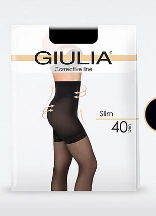 Колготки корректирующие giulia slim 40 nero, 2(s)