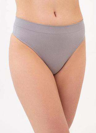Трусики стрінги жіночі безшовні giulia string briefs grain s/m grey-griffin, безшовні труси-стрінги