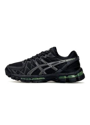 Кроссовки asics gel-kayano 20 black green 43
