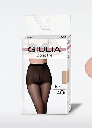 Классические колготки с шортиками giulia like 40 (smart box) cappuccino, 2 daino, 5xl