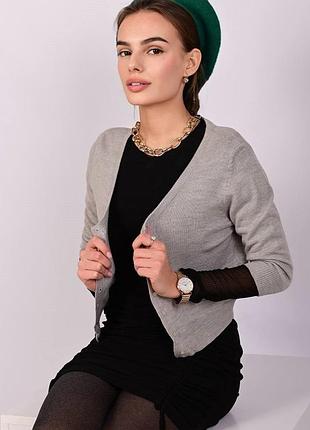 Кофта женская calliope на пуговицах s серая