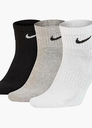 Шкарпетки унісекс nike everyday cushioned multi (3 пари, утеплені) sx7667-964 34-38