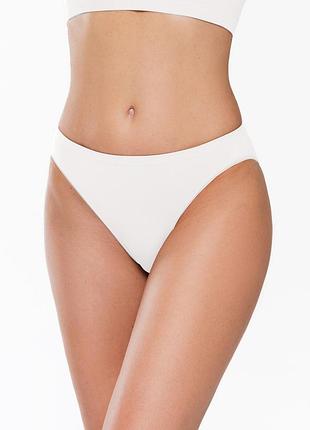 Безшовні трусики giulia brasilian shine edge white, s/m
