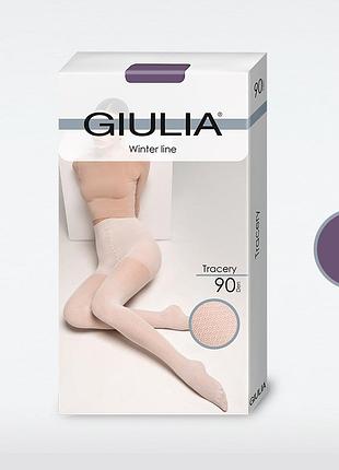 Фантазійні колготки giulia tracery 90 (2) plum, 2