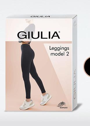 Бесшовные леггинсы из микрофибры giulia leggings 02 nero, s/m