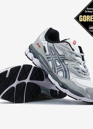 Asics gel-nyc white steel grey gore-tex 41