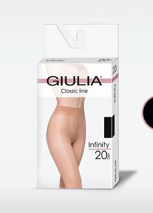 Шелковистые классические колготки giulia infinity 20 (smart box) daino, 2 nero, 4