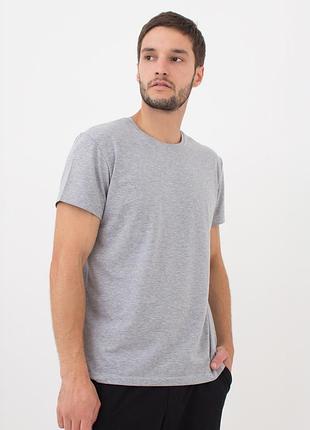 Чоловіча футболка бавовняна giulia g-man 4603/010 xxl grey-light grey marl