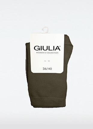 Женские высокие классические хлопковые носки giulia ws3 classic black, 36-40 dark grey, 36-40