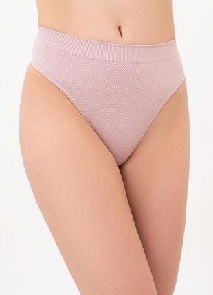 Трусики стрінги жіночі безшовні giulia string briefs grain s/m pink-burnished lilac, безшовні труси-стрінги