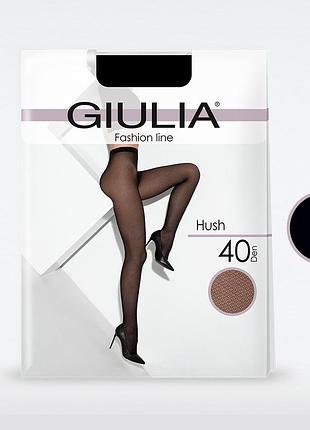 Фантазийные колготки giulia hush 40 (6) nero, 2 nero, 3