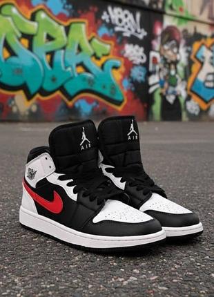 Кроссовки мужские nike air jordan кожаные 44 разноцветные (a0919-6)