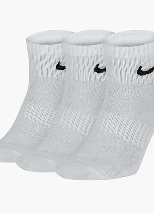 Шкарпетки чоловічі nike everyday ltwt ankle (3 пари, неутеплені) sx7677-100